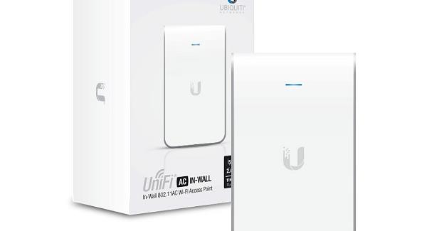 Resim Ubiquiti (Ubnt) 867Mbps Unifi Uap-Ac-Iw 2.4Ghz/5Ghz 3Port Gigabit Access Point 2X 2Dbi Dahili Anten Poe Duvar Tipi 250+K 