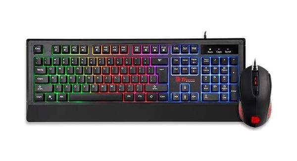 Resim Thermaltake Tt eSPORTS Challenger Combo Rainbow Türkçe Oyuncu Klavye + Mouse Seti CM-CHC-WLXXPL-TK 