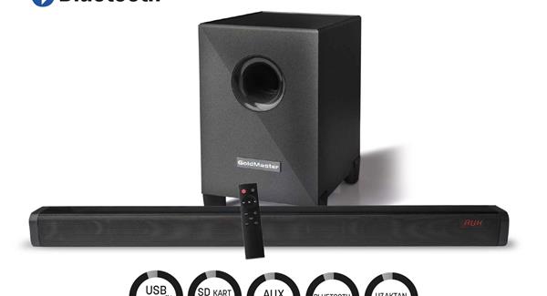 Resim Goldmaster Sw-800 Bluetooth Woofer Sound Bar 