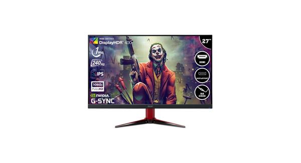 Resim Acer 27" VG272X UMM.HV2EE.X01 1Ms 240Hz Full Hd Ips Hdmi+Dp Monıtor 