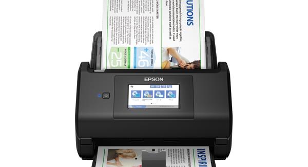 Resim Epson Workforce ES-580W Renkli WI-FI Döküman Tarayıcı Dakikada 35 Sayfa Tarama Hızı 