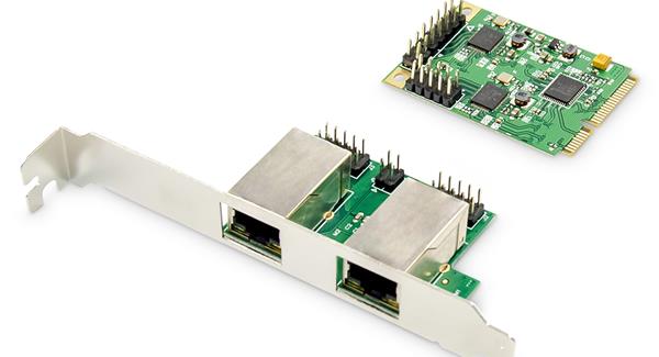 Resim Assmann DN-10134 Digitus 2 Port Gigabit Ethernet Mini Pcı Express Kart 