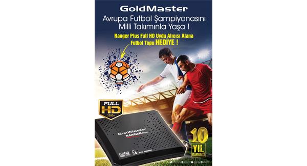 Resim Goldmaster RANGER HD PLUS PVR Dijital Uydu Alıcısı + Futbol Topu Hediye 