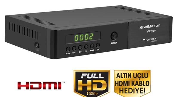 Resim Goldmaster Victor Hd Pvr Dijital Uydu Alıcısı 
