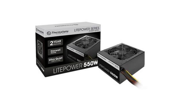 Resim Thermaltake Litepower 550W APFC 12cm Fanlı PSU PS-LTP-0550NPCNEU-2 