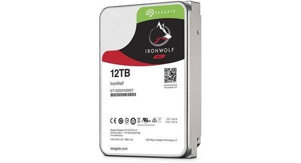 Resim SEAGATE IRONWOLF ST12000VN0007 12TB 3.5" 7200 RPM 256MB SATA-3 NAS Diski 
