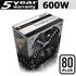 Thermaltake Toughpower 600W 14cm Fanlı  PSU W0103RE