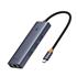 Baseus Ultra Joy 6In1 Multı Grı Type-C Hub Giriş:Type-C Çıkış:Usb X3, Type-C X1, Hdmı X1, Rj45 X1 B00052807813-00