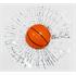 Basketbol Toplu 3 Boyutlu Kırık Cam Sticker