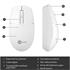 Lenovo Lecoo Usb Optik Kablosuz Mouse Beyaz Ws204-B 