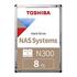 TOSHIBA N300 8 TB 7200 RPM 512MB  MN10ADA800S SATA3 180TB/Y NAS
