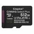 Kingston  SDCS3/512GBSP 512GB MicroSDXC Canvas Select Plus Gen3 150R A1 Single Pack w/o ADP