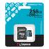 Kingston SDCG4/256GB 256GB MicroSDXC Canvas Go Plus Gen4 200MB/s A2 U3 V30 Card + ADP