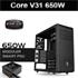 Thermaltake Core V31 Sp650W 80+Bronze Psu, Usb 3.0 Pencerli Kasa