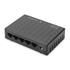 DN-50012-1 Digitus Unmanaged (Yönetilemeyen) 5 port 10/100Base-T Fast Ethernet Switch, Masaüstü Tip, Siyah Renk, Plastik