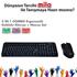 Classone Wk628-M03-Usb F Usb,Multimedya Klavye , 2B+1 Optik Mouse Set - Siyah