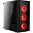 Aerocool Quartz Red 600W Mid Tower Kasa Siyah 1Xusb 3.0 Ve 2Xusb 2.0/Kırmızı Led Fan/600W 80+Br