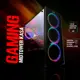 PowerBoost VK-G3902S USB3.0 Full Siyah Tempered Glass Halo Rainbow RGB Fan kasa (PSU Yok) VK-G3902S