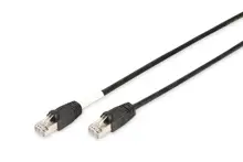DK-1644-100/BL-OD Digitus CAT 6 S/FTP Dış Mekan Patch Cord, Cu, PE, AWG 27/7, 10 metre, siyah renk