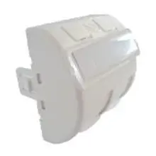 BR-MMCANGLGD45002 Keystone Jack Takmak için 2 Port'lu Açılı Modül, 45 x 45mm (Angled Snap-In-Jack Module 45 x 45mm Double Port) 
