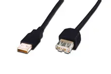 ED-84131 ednet USB 2.0 Uzatma Kablosu, USB A Erkek - USB A Dişi, 3 metre, AWG 28, zırhsız, USB 2.0 uyumlu, UL, nikel kaplama, siyah renk