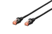 DK-1644-020/BL Digitus Cat.6 Patch Kablo, S-FTP, Halogenfree, AWG 27/7, 2 metre, Siyah Renk