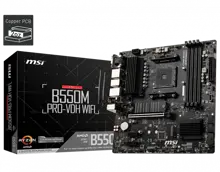 MSI B550M PRO-VDH WIFI DDR4 M2 PCIe NVME HDMI DP PCIe 16X v4.0 AM4 mATX