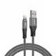 Hytech Hy-X310 3A Iphone Lightning 1M,  Gri Şarj Kablosu