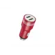 Hytech Hy-X68 3.1A 2 Usb Kırmızı Metal Araç Şarj Cihazı