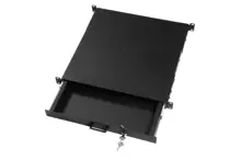 ASRACK A02DRW1 19¨ 1U KLAVYE ÇEKMECESI D=450MM  DERINLIK ÖLÇÜSÜ AYARLANABILIR