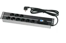 ASRACK A07APC9 19¨ 2U 9.LU ALÜMINYUM GÖVDELI SIGORTALI PRIZ GRUBU  1X16A