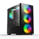 Izoly B706 Cyber. Tempered Glass 4X12Cm Argb 80+ 500W