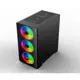 Izoly B706 Cyber. Tempered Glass 4X12Cm Argb 80+ 500W