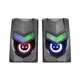 Snopy SN-X25 1+1 M.Medya Rgb Işıklı 3W*2 Sıyah Usb