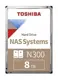Toshiba 8TB N300 HDWG480UZSVA 3.5 7200RPM 256MB Sata 3 Harddisk