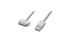 Ed-31002 Ednet İpod® Iphone® Ipad® Usb Veri Aktarım Ve Şarj Kablosu Apple 30Pin Erkek - Usb A Erkek 1 Metre Awg 30 Beyaz