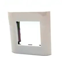 Bn-Out-Frm88 French Bevelled Faceplate 80*80Mm W/Metal Frame,Color:White With Screws