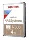 Toshiba 4TB N300 HDWG440UZSVA 7200RPM 256MB SATA3 Nas Diski