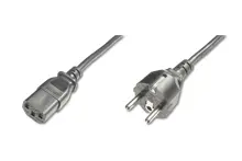Assmann AK-440101-018-S Digitus Güç Kablosu Cee 7/7 (Typ-F) - C13 Erkek/Dişi 1.8 Metre H05Vv-F3G 0.75Qmm Siyah Renk Digitus Power Cord Cee 7/7 (Typ-F) - C13 M/F 1.8M H05Vv-F3G 0.75Qmm Black