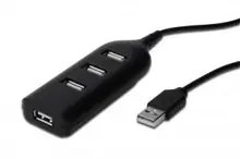 AB-50001-1 4 Port USB 2.0 Hub, 4 x USB A dişi, plastik
