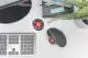 Da-20156 Wireless Ergonomic Optical Trackball Mouse Red 8D (Buttons) 2.4Ghz Rechargeable Battery Black