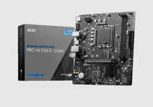 Msı Pro H610M-E Ddr4 Soket 1700 Ddr4 3200(Oc) Hdmı Vga M.2 Usb3.2 1X 1G Lan Matx