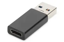 Digitus AK-300524-000-S USB Type-C Adapter Type A to C M/F 3A, 5GB, 3.0 Version Black
