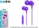 S-Link Sl-Ku160 Mobil Telefon Uyumlu Mor Kulak İçi Mikrofonlu Kulaklık(300.70.30.0174)