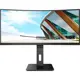 34 Aoc Cu34P2A 1Ms 100Mhz 2Xhdmı 1Xdp Wqhd 3440X1440 Usb3.2 Hoparlör Çerçevesiz Yükseklik Ayarı Curved Vesa Siyah 