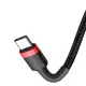 Baseus Cafule Sıyah 3A 60W Type-C To Type-C 2 Metre Şarj Kablosu Catklf-H91 