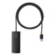 Baseus Lıte Sıyah 4In1 100 Cm Usb-A Hub Çıkış: Usb X4 Type-C X1 Giriş:Usb Wkqx030101