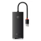 Baseus Lıte Sıyah 4In1 Usb-A Hub Çıkış:Usb X4 Type-C X1 Giriş:Usb-A Wkqx030001