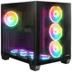 Rampage Icewave Psu Yok Siyah Temperli Camlı 7X120Mm Argb Fan+Kontrolcü Transparan E-Atx Mıdı Tower  