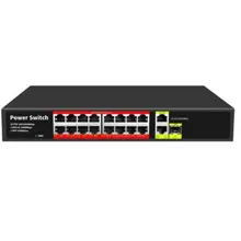 Uranıum Poe-G1621Sfp-300W 16 Port Gıgabıt+2Xgb Rj45+1Xsfp Uplınk Poe Rackmount Swıtch (Realtek Chıpset)